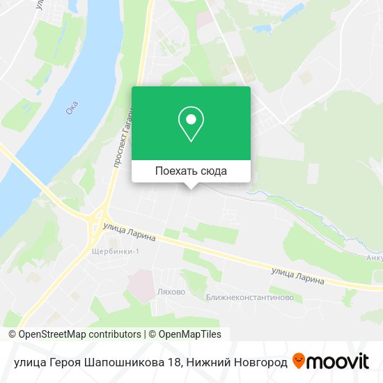 Карта улица Героя Шапошникова 18