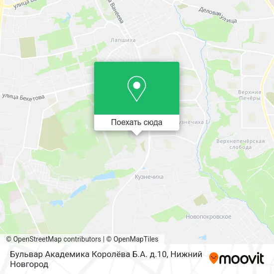 Карта Бульвар Академика Королёва Б.А. д.10