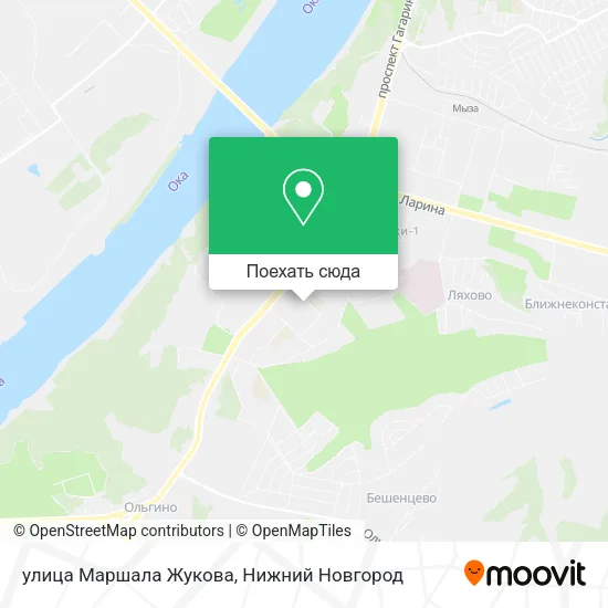 Карта улица Маршала Жукова