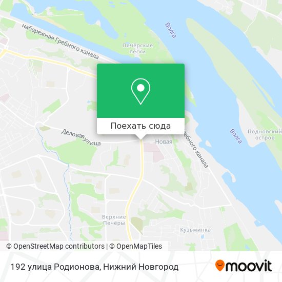 Карта 192 улица Родионова
