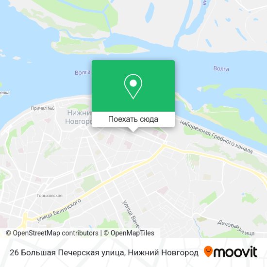 Карта 26 Большая Печерская улица