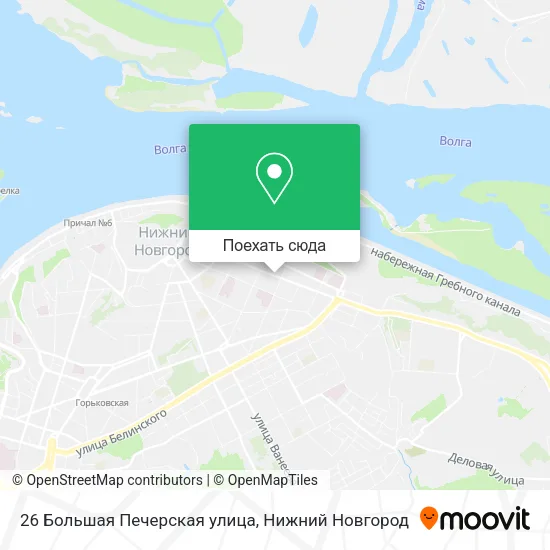 Карта 26 Большая Печерская улица