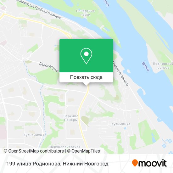 Карта ул родионова нижний новгород