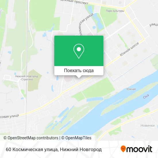Карта 60 Космическая улица
