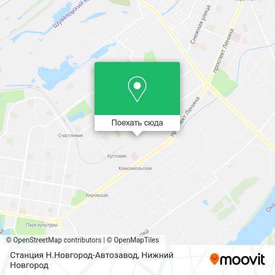 Карта Станция Н.Новгород-Автозавод