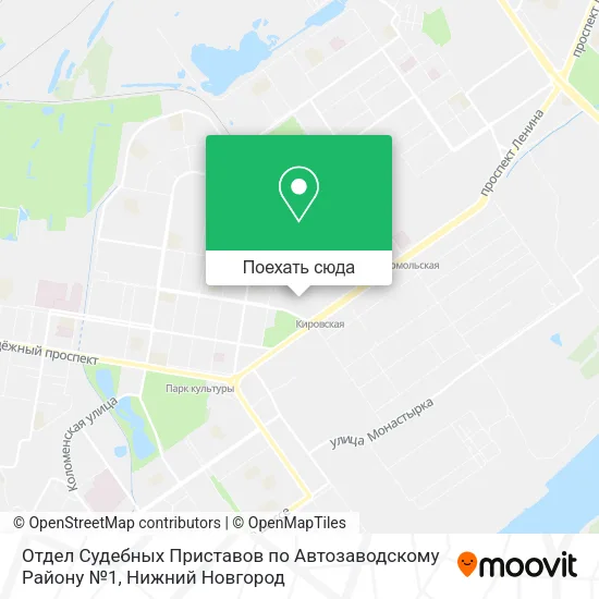 Карта Отдел Судебных Приставов по Автозаводскому Району №1