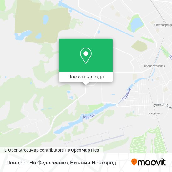 Карта Поворот На Федосеенко