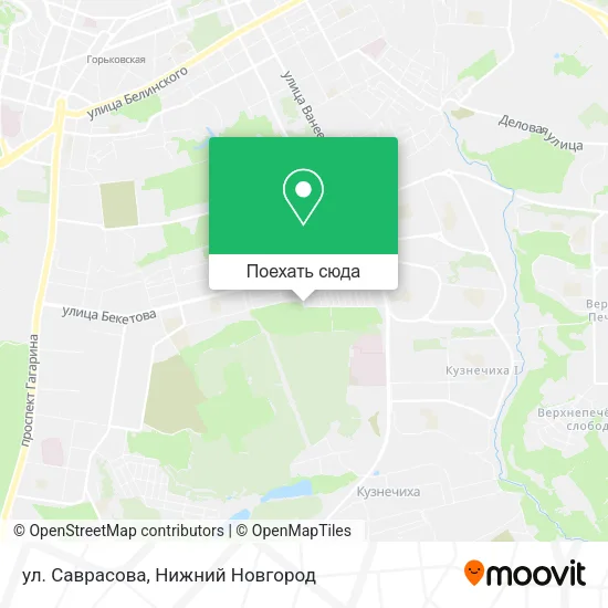 Карта ул. Саврасова