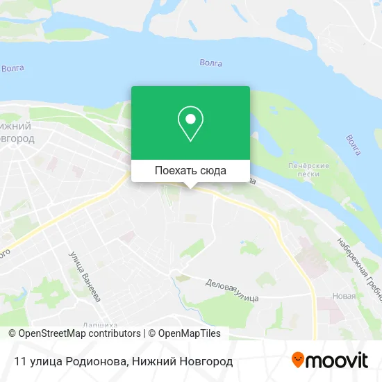Карта 11 улица Родионова