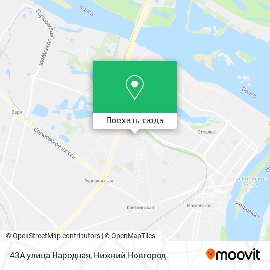 Карта 43A улица Народная