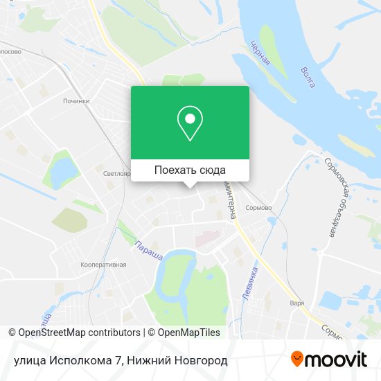 Карта улица Исполкома 7