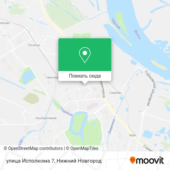 Карта улица Исполкома 7