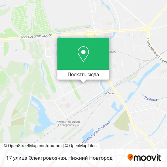 Карта 17 улица Электровозная