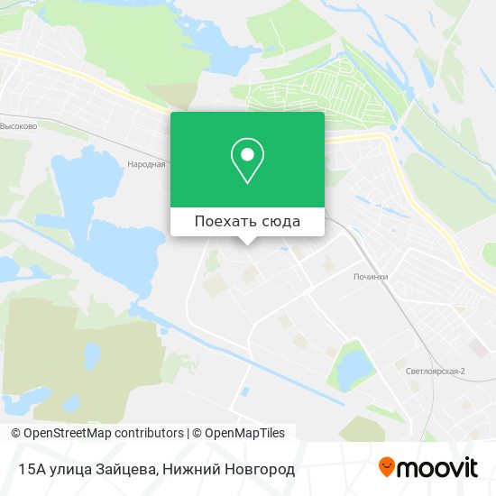 Карта 15А улица Зайцева