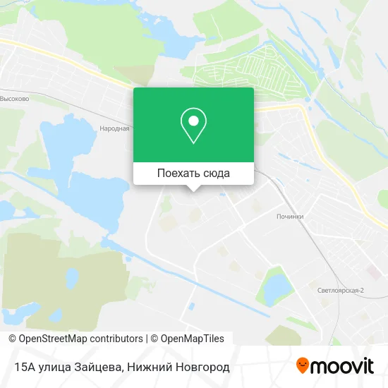 Карта 15А улица Зайцева