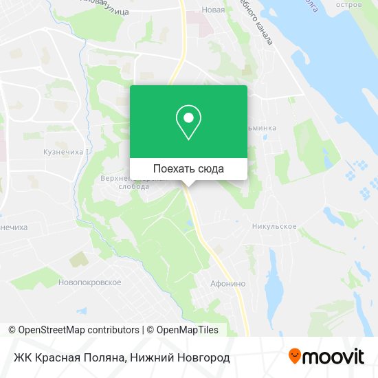 Карта ЖК Красная Поляна