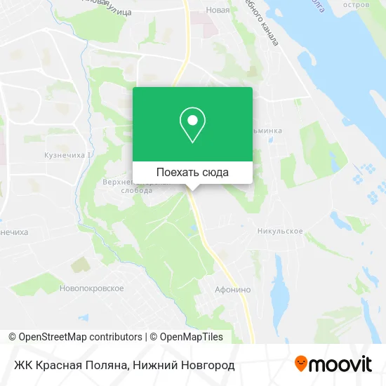 Карта ЖК Красная Поляна