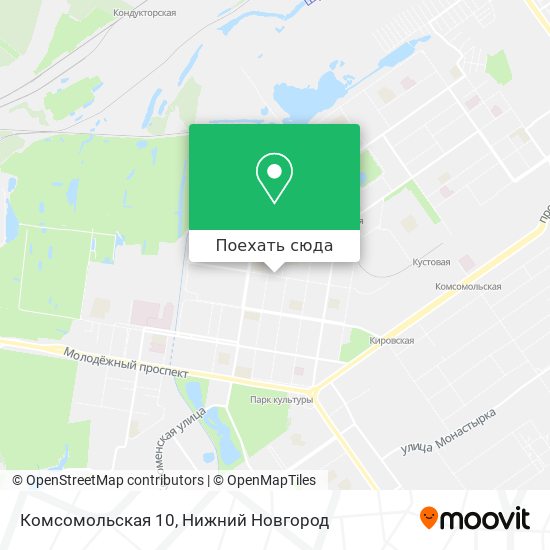 Карта Комсомольская 10