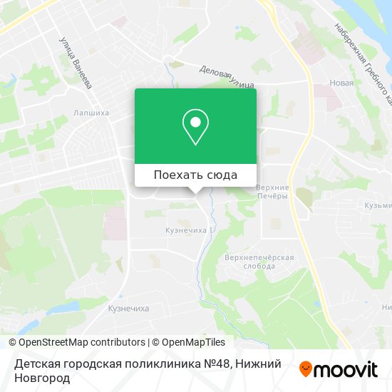 Карта Детская городская поликлиника №48