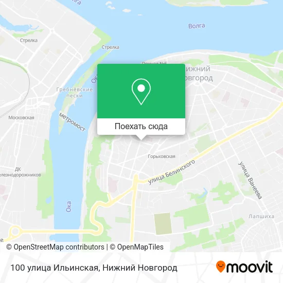 Карта 100 улица Ильинская