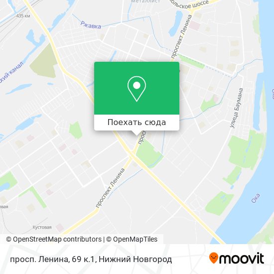 Карта просп. Ленина, 69 к.1