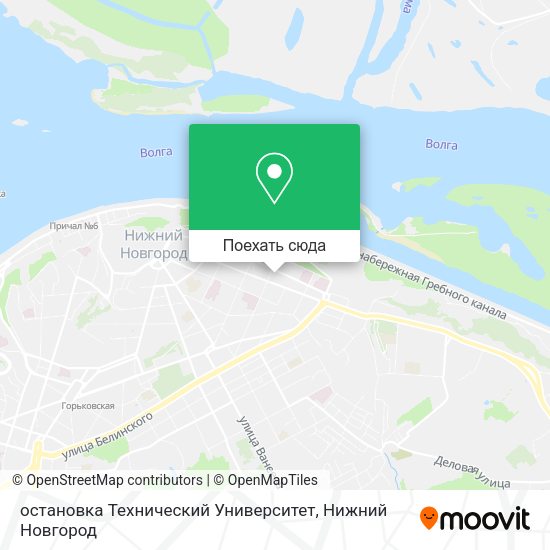 Карта остановка Технический Университет