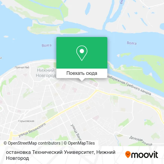 Карта остановка Технический Университет