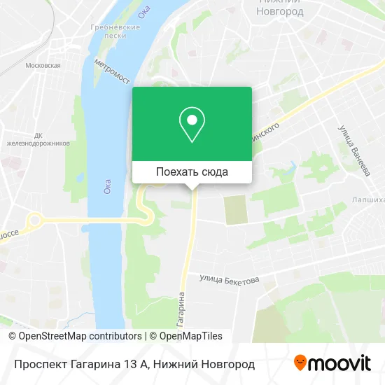 Карта Проспект Гагарина 13 А