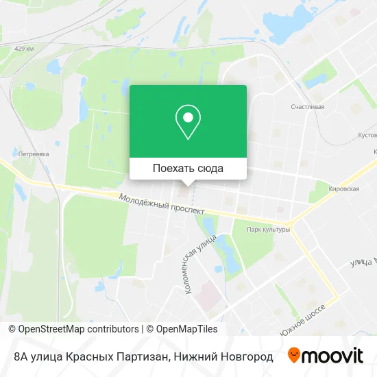 Карта 8А улица Красных Партизан