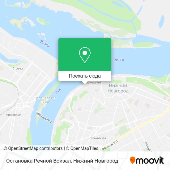Карта Остановка Речной Вокзал