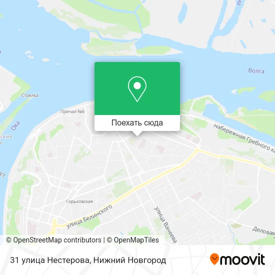 Карта 31 улица Нестерова