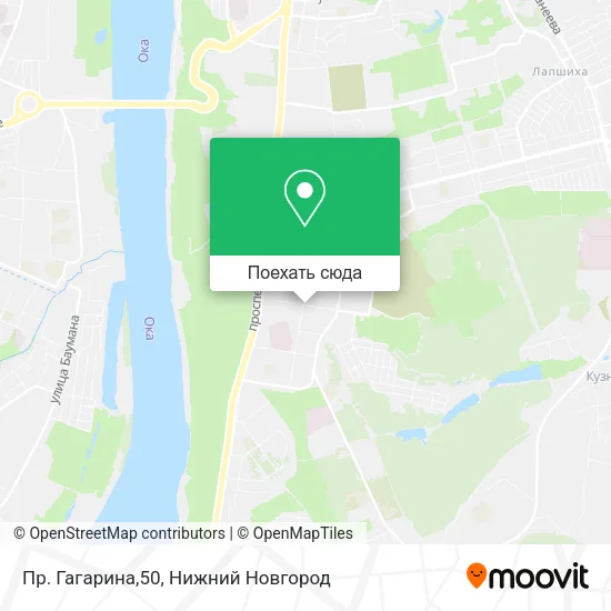 Карта Пр. Гагарина,50