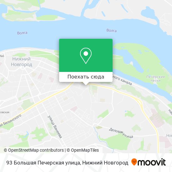 Карта 93 Большая Печерская улица