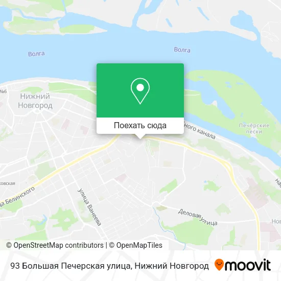 Карта 93 Большая Печерская улица