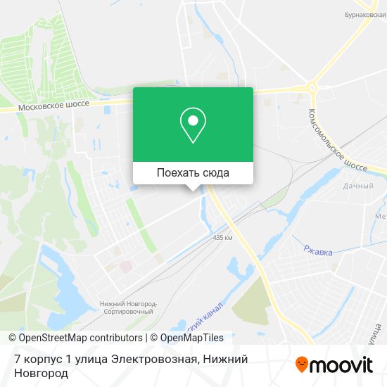 Карта 7 корпус 1 улица Электровозная