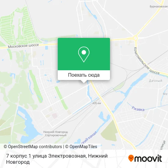 Карта 7 корпус 1 улица Электровозная