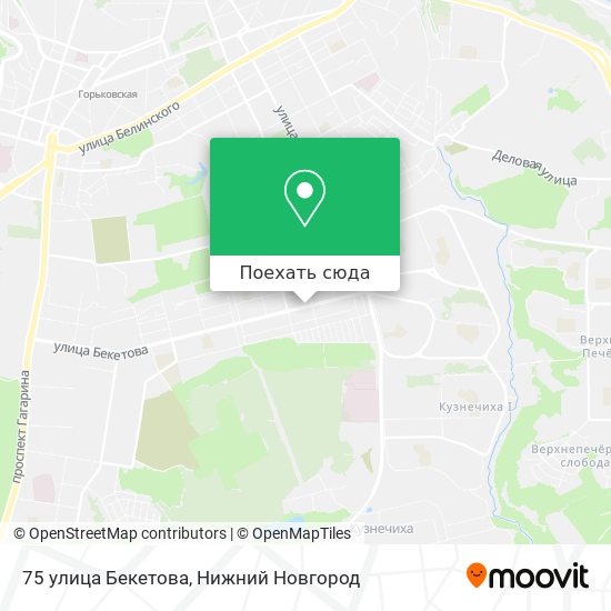 Карта 75 улица Бекетова