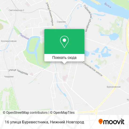 Карта 16 улица Буревестника