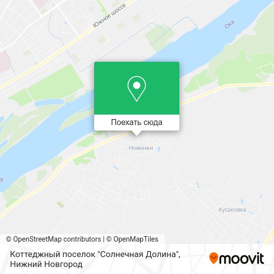 Карта Коттеджный поселок "Солнечная Долина"