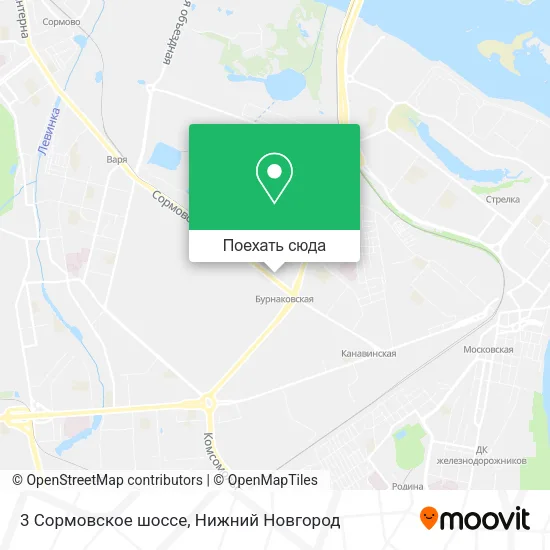 Карта 3 Сормовское шоссе