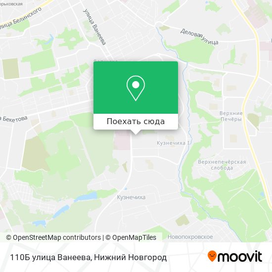 Карта 110Б улица Ванеева