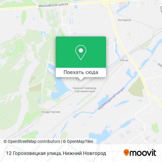 Карта 12 Гороховецкая улица