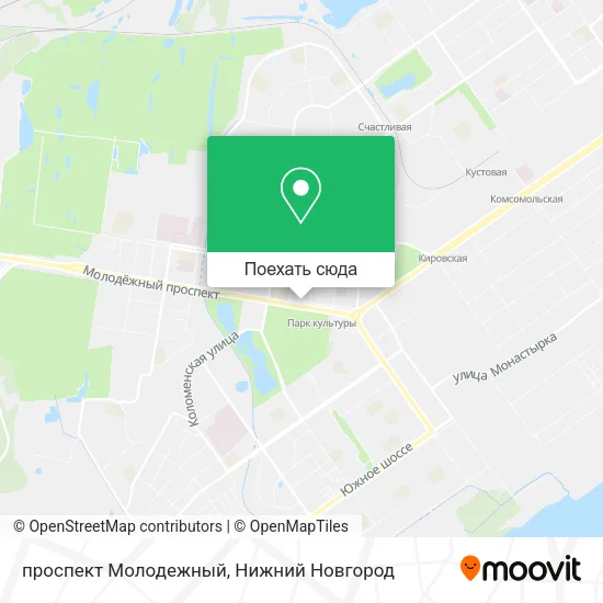Карта проспект Молодежный