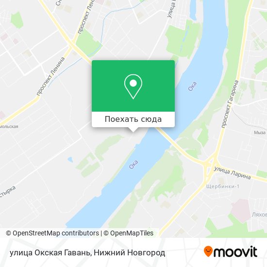Карта улица Окская Гавань