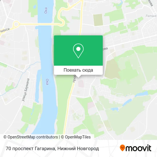 Карта 70 проспект Гагарина