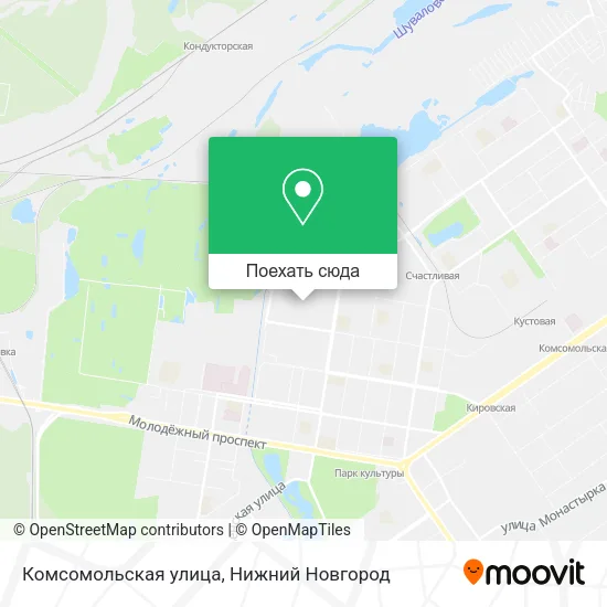 Карта Комсомольская улица