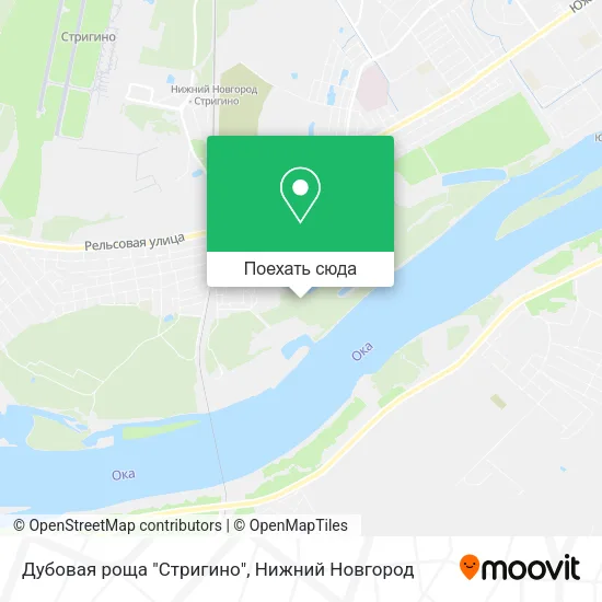 Карта Дубовая роща "Стригино"