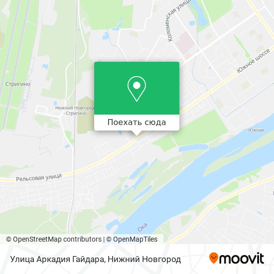 Карта Улица Аркадия Гайдара