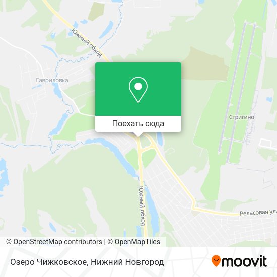 Карта Озеро Чижковское
