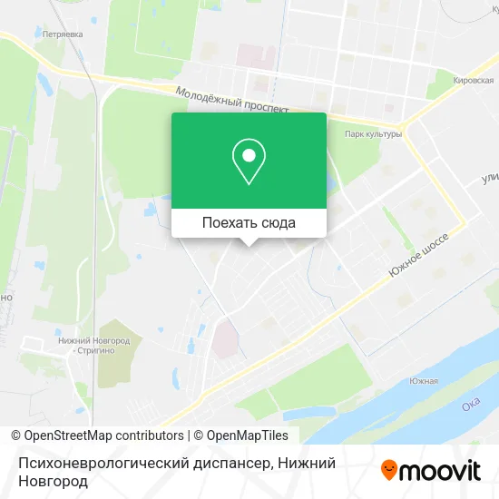 Карта Психоневрологический диспансер